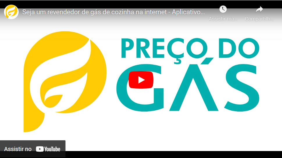 Video preço do gás aplicativo